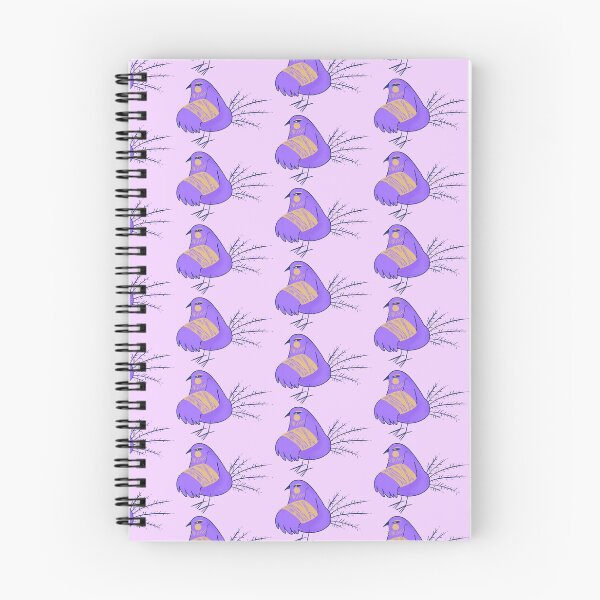 Item preview, Funny short, fat and hurt purple bird and pattern designed and sold by IULIART.