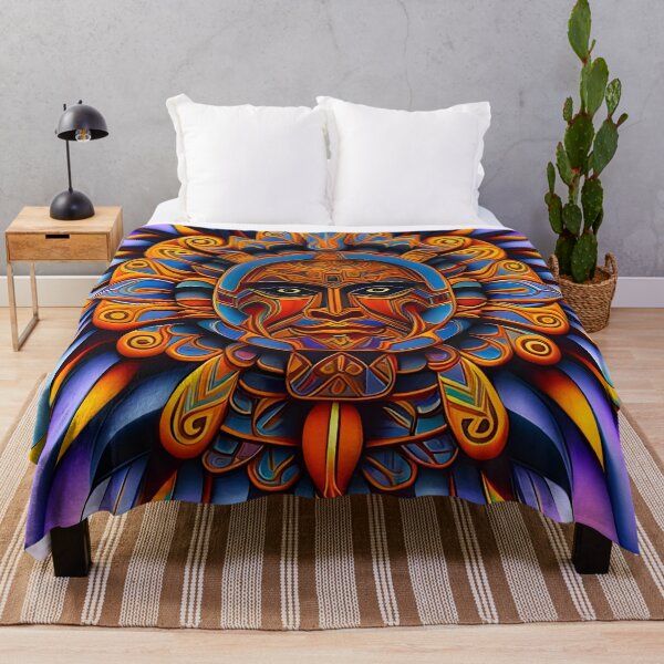 Item preview, New World Gods (31) - Mesoamerican Inspired Psychedelic Art designed and sold by TheThirdEye.
