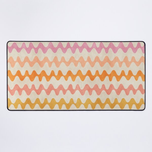 Item preview, Abstract Waves Pink Orange designed and sold by FAROSSTUDIO.