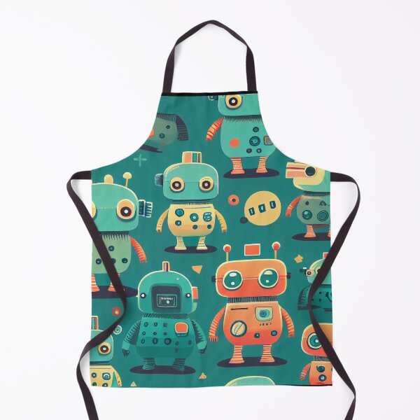Item preview, Cute Robots Pattern designed and sold by CutePatternsRB.