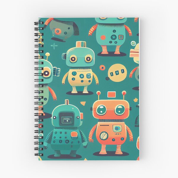 Item preview, Cute Robots Pattern designed and sold by CutePatternsRB.