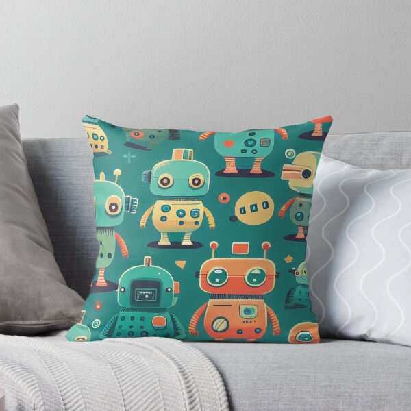 Item preview, Cute Robots Pattern designed and sold by CutePatternsRB.