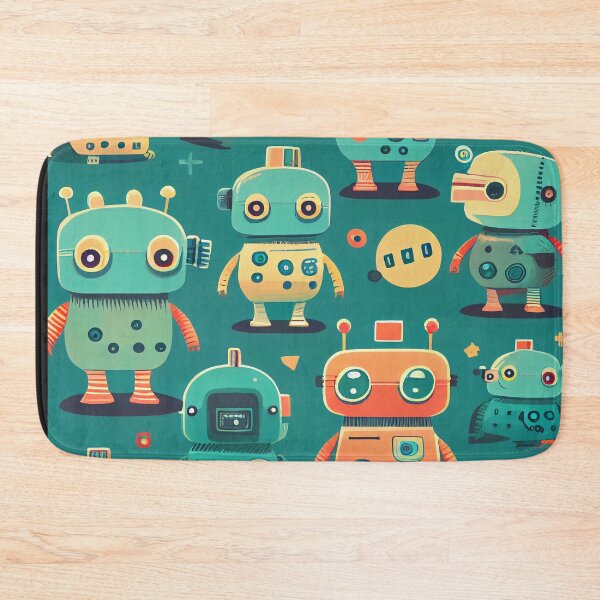 Item preview, Cute Robots Pattern designed and sold by CutePatternsRB.