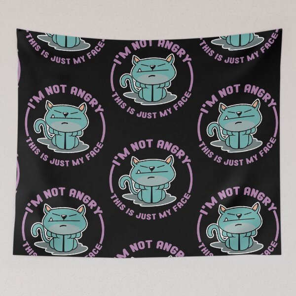 Item preview, I'm Not Angry, This Is Just My Face : vintage colors for Kitten's lovers designed and sold by Houssemanthony.