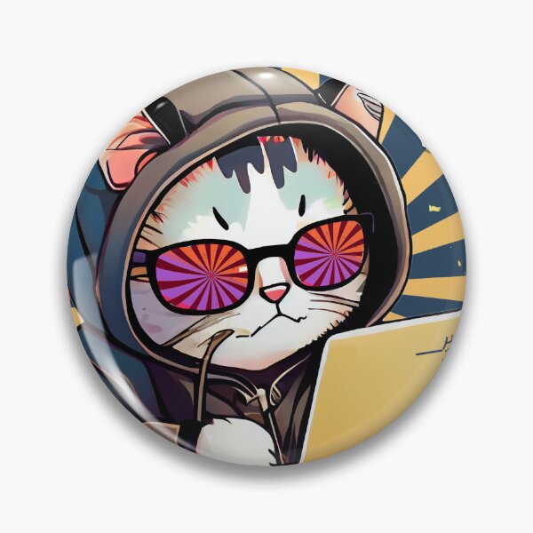 Artikelvorschau, Viel Glück Neko Lustige japanische Katze am Laptop, Purrfect für Katzenliebhaber entworfen und verkauft von Mrspink16.