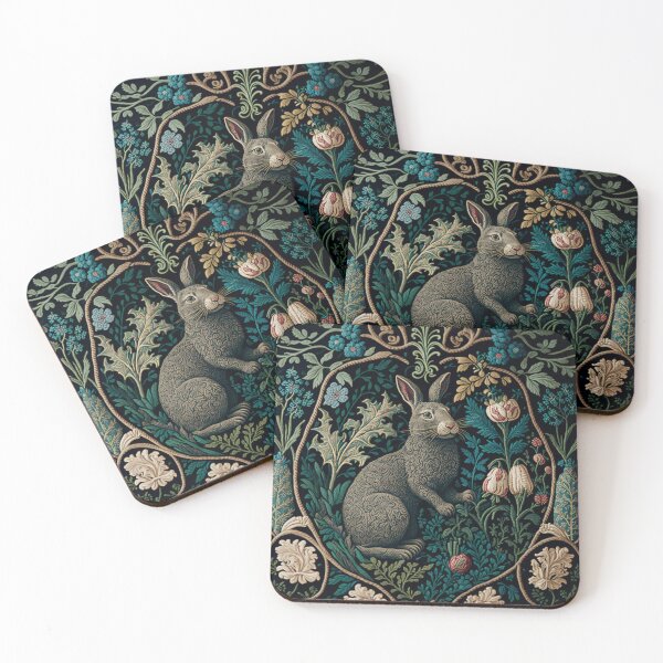 Item preview, Wiliam Morris Rabbit in the Forest designed and sold by westside310.