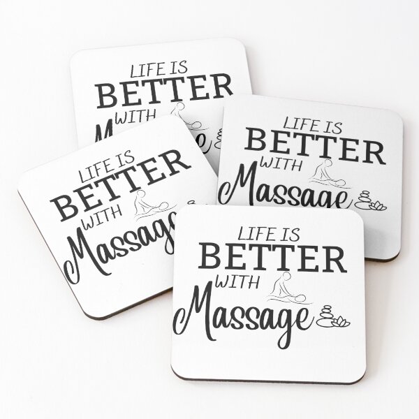 Item preview, Life Is Better With Massage designed and sold by ImagineInk.