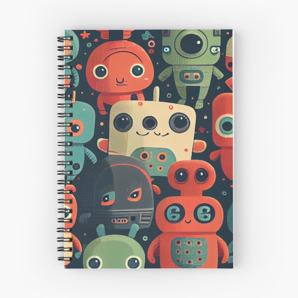 Item preview, Cute Robots Pattern designed and sold by CutePatternsRB.