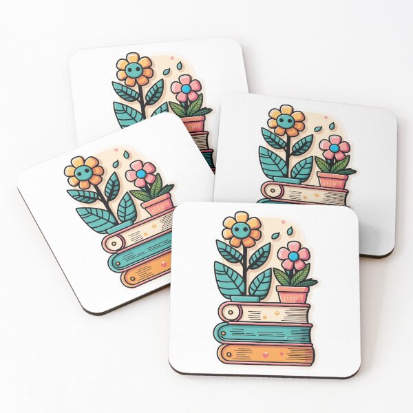 Item preview, Flowers Growing from Books Sticker designed and sold by jcliu.
