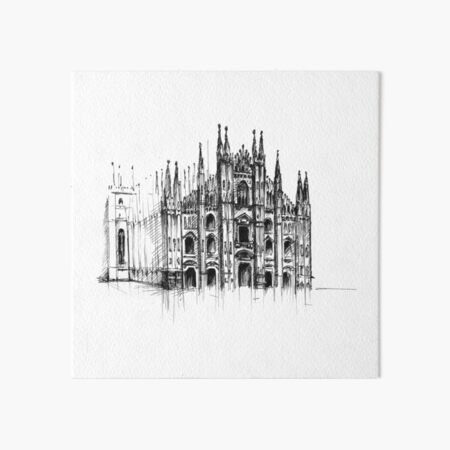 Duomo di Milano. Milan Cathedral. Art Board Print