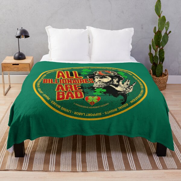 Item preview, PMD00543 Progressive Movement Designs Irish American All Billionaires Are Bad for Saint Patricks Day or any day for progressive Democrats and Bernie Sanders supporters designed and sold by ProgressiveLeft.