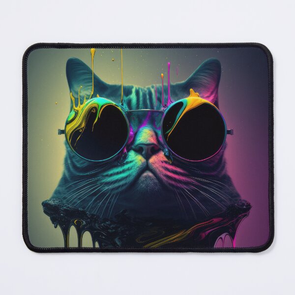 Item preview, Artístico Creativo Cool cat: ¡el gatito de la creatividad! designed and sold by ArtificialEye.