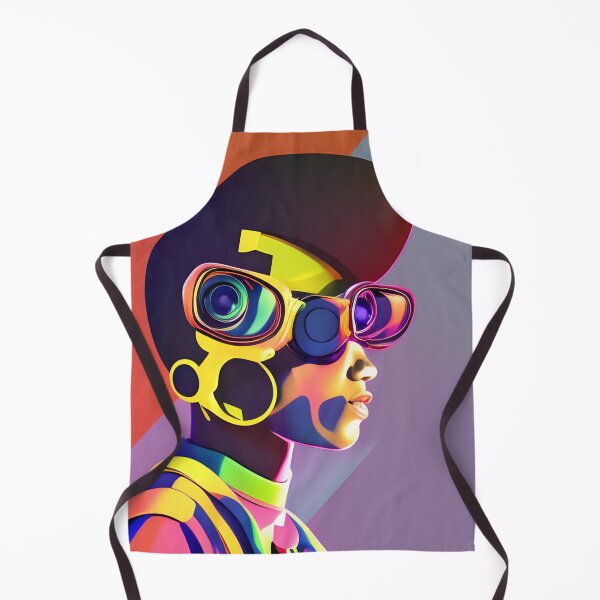 Artikelvorschau, Abstrakte Kunst| Futuristische Brille zur Maximierung der Bildschirmzeit entworfen und verkauft von Gemini Maison Print.
