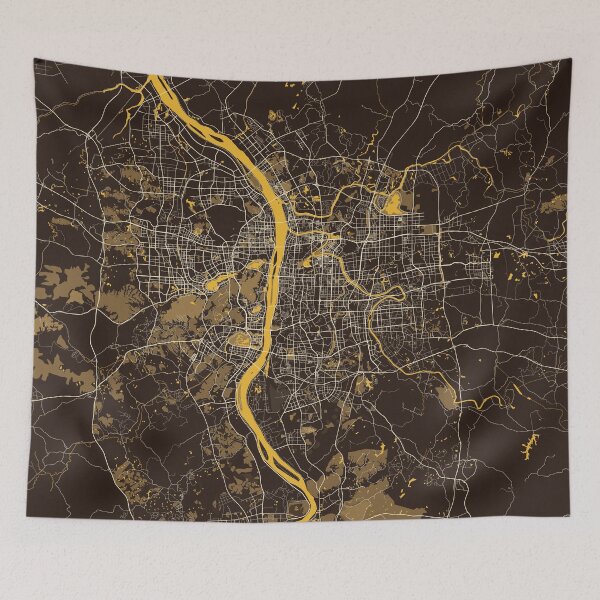 Item preview, Changsha City Map of Hunan, China - Pastel designed and sold by deMAP.