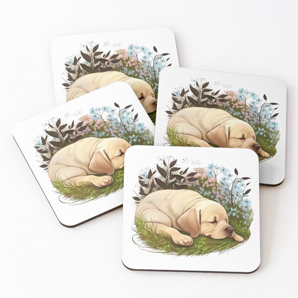 Item preview, Labrador, Durmiendo en flores designed and sold by CreativArtifice.