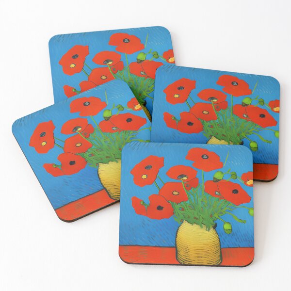Item preview, Poppies in a Vase Impression Style  designed and sold by HoneyCactus.