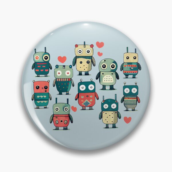 Artikelvorschau, Niedliches Robotermuster entworfen und verkauft von CutePatternsRB.