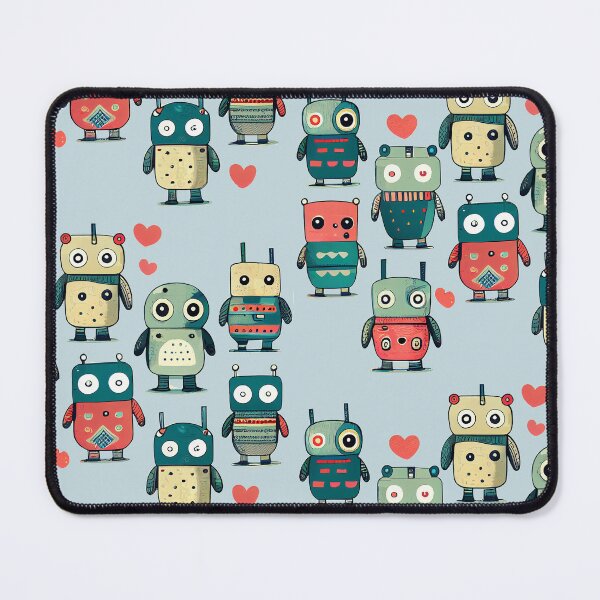 Item preview, Cute Robots Pattern designed and sold by CutePatternsRB.