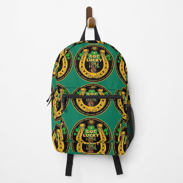 Item preview, PMD00544 Diseños de movimientos progresistas Irlandés americano Tengo suerte, me encanta un caballo Mensaje divertido para el Día de San Patricio o cualquier día para los demócratas progresistas y los partidarios de Bernie Sanders designed and sold by ProgressiveLeft.