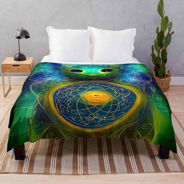 Item preview, Cosmic Green Fluffball: CloudBear designed and sold by EssonDigital.