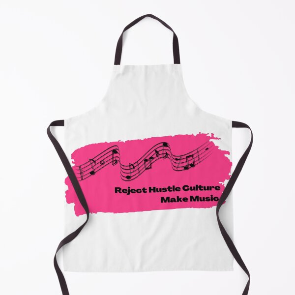 Item preview, Reject Hustle Culture - Make Music (Hot Pink) designed and sold by T-WoodCreations.