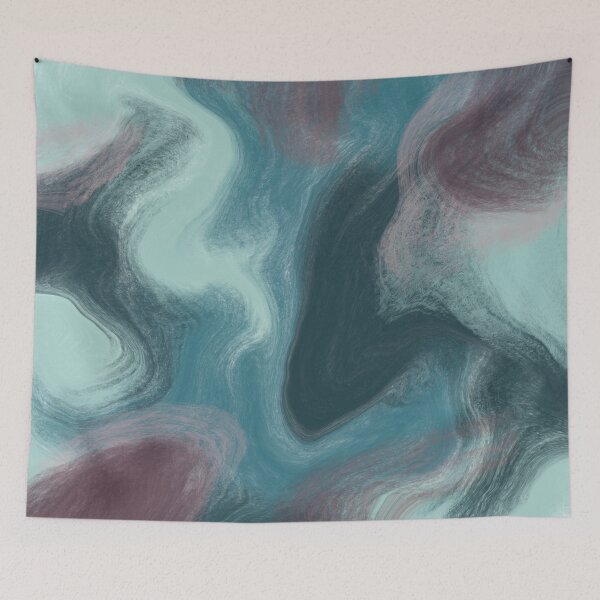 Item preview, Pink Plum & Turquoise No. 2 designed and sold by Inkykindofday.
