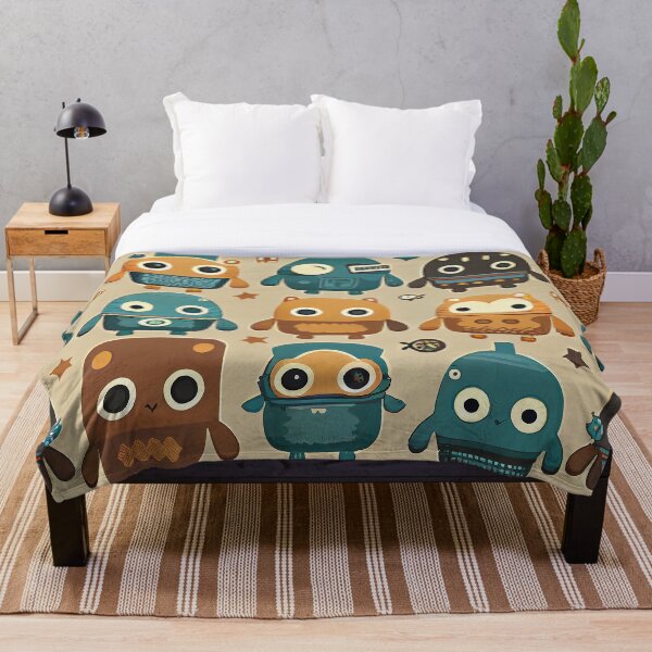 Aperçu de l'œuvre Cute Robots Pattern créée et vendue par CutePatternsRB.