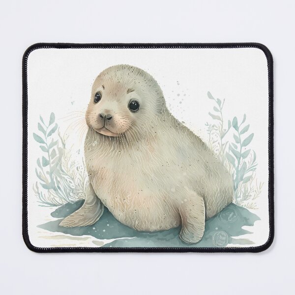 Item preview, Adorable Seal Pup Watercolor Illustration  designed and sold by TheLovelyWild.