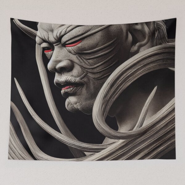 Item preview, Samurai - Ukiyo-E Tentacle Musashi demon  designed and sold by ArtificialEye.