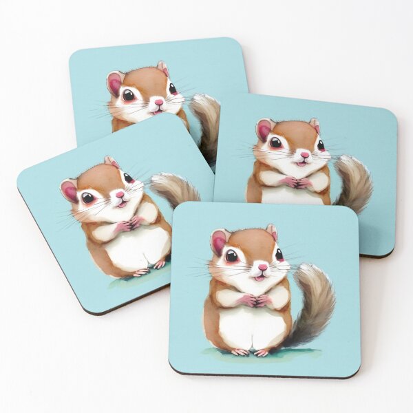 Item preview, Cute Baby Squirrel Art 1 designed and sold by cutiepeupies.