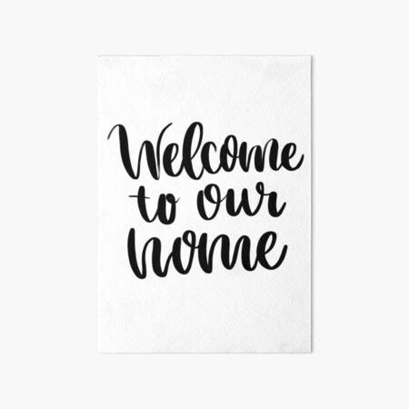 Watercolor Art Pad Home Signs