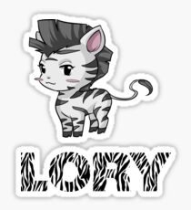 Zebra Lory Sticker
