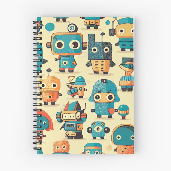 Item preview,  Cute Robots Pattern designed and sold by CutePatternsRB.