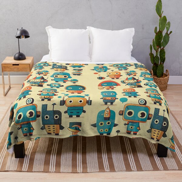 Item preview,  Cute Robots Pattern designed and sold by CutePatternsRB.