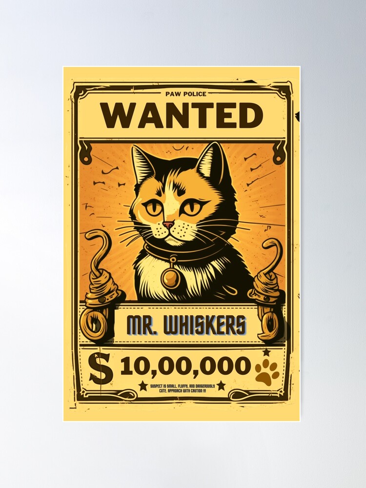 【CAT】　vintage poster Amazon.com: Vintage Metal Tin Sign - The Cat Poster, Canvas