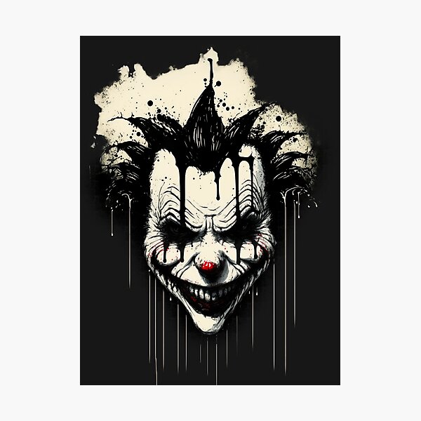 Item preview, Payaso de tinta espeluznante - Scarred and Evil (inspirado en Joker y Penny) designed and sold by ArtificialEye.