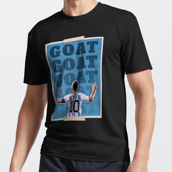Vista previa del artículo con la obra «Lionel Messi Goat», diseñado y vendido por Diana Marcela Rodríguez Muñoz.