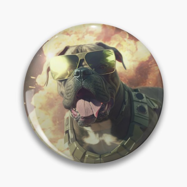Item preview, Action Aviator Dog -walking away from an Explosion designed and sold by ArtificialEye.