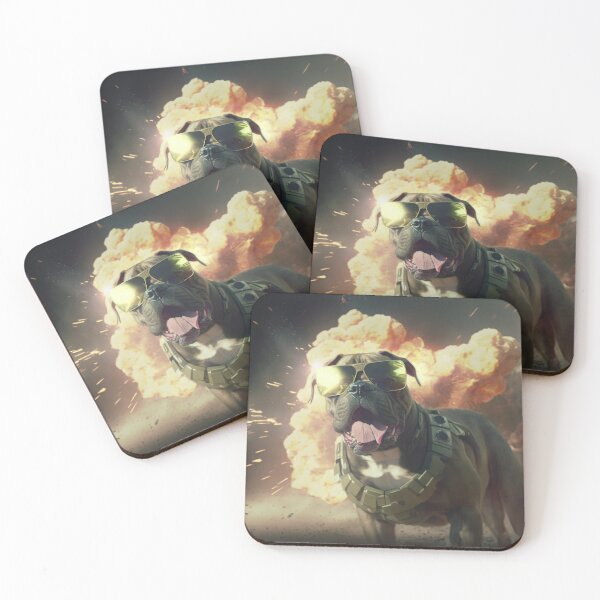 Item preview, Action Aviator Dog -walking away from an Explosion designed and sold by ArtificialEye.
