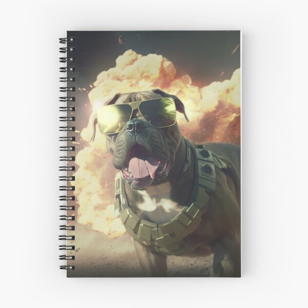 Item preview, Action Aviator Dog -walking away from an Explosion designed and sold by ArtificialEye.