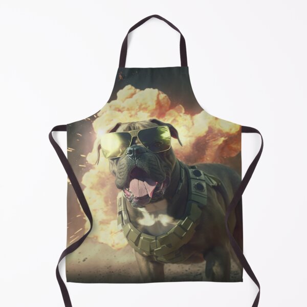 Item preview, Action Aviator Dog -walking away from an Explosion designed and sold by ArtificialEye.