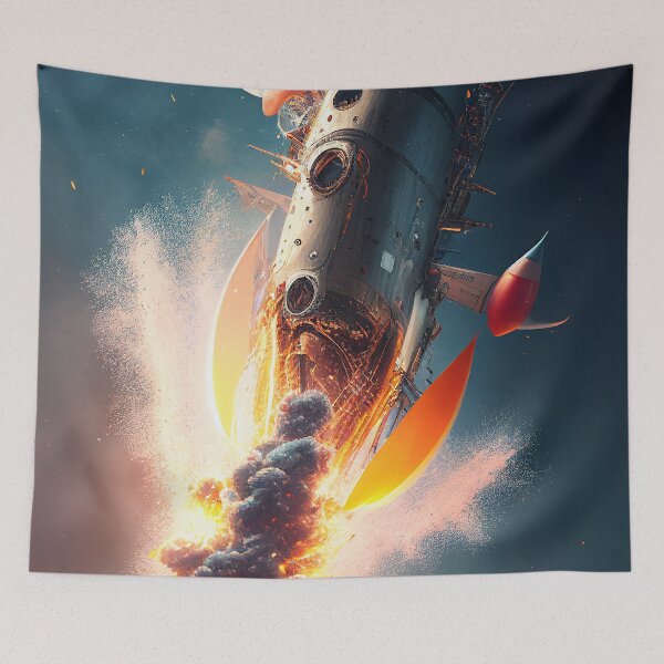 Item preview, Rocket Ship designed and sold by DigitizedArt.