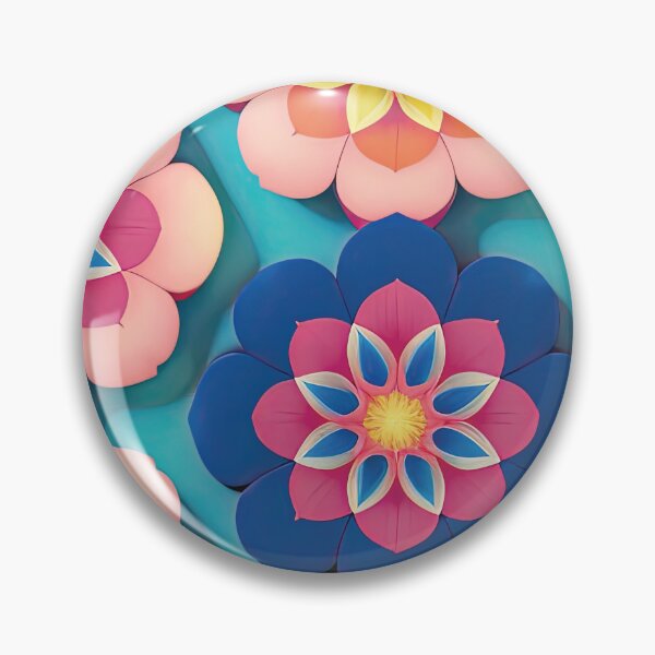 Artikelvorschau, Frisches und buntes japanisches Blumenmuster im Kimono-Stil entworfen und verkauft von zotilus.