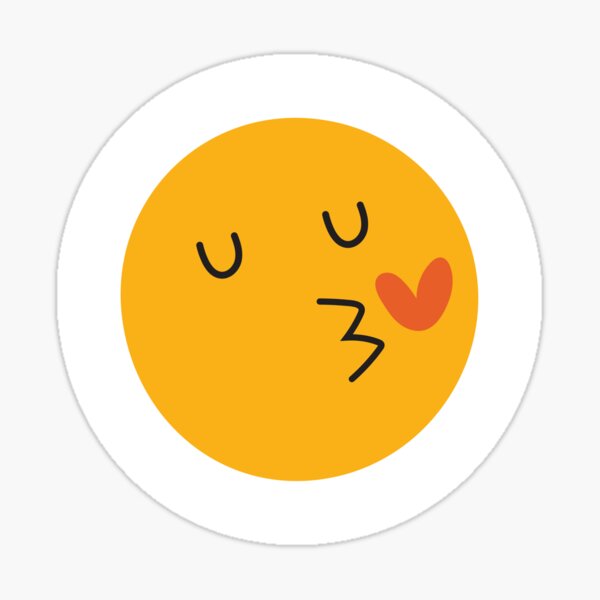 Kiss Face Emoji Hat Meme Happy Smiley Yellow Flirt Heart Cap Love Emotion