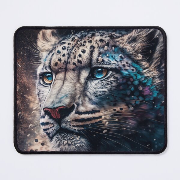 Item preview, snow leopard abstract designed and sold by wildlifezen.