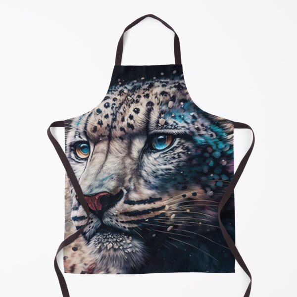 Item preview, snow leopard abstract designed and sold by wildlifezen.