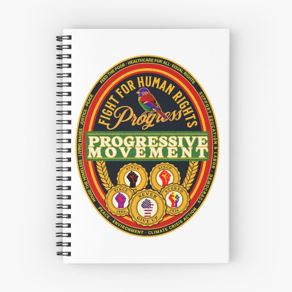 Item preview, PMD00550 Progressive Movement Designs Progress Fists Medals shows pride in progress fight for human rights for progressive Democrats and Bernie Sanders supporters designed and sold by ProgressiveLeft.