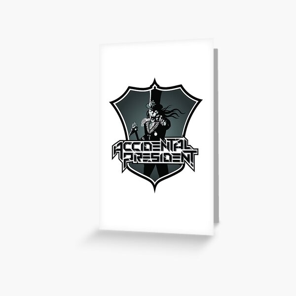 AP Logo - Black and White - White Background Greeting Card