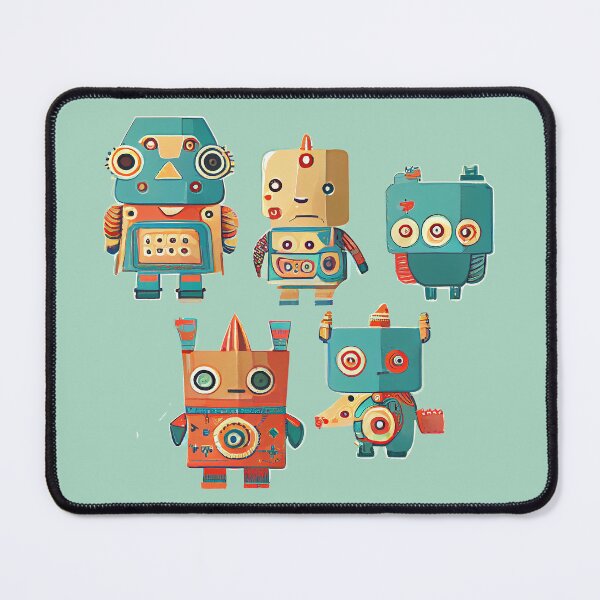 Item preview, Cute Robots Pattern designed and sold by CutePatternsRB.