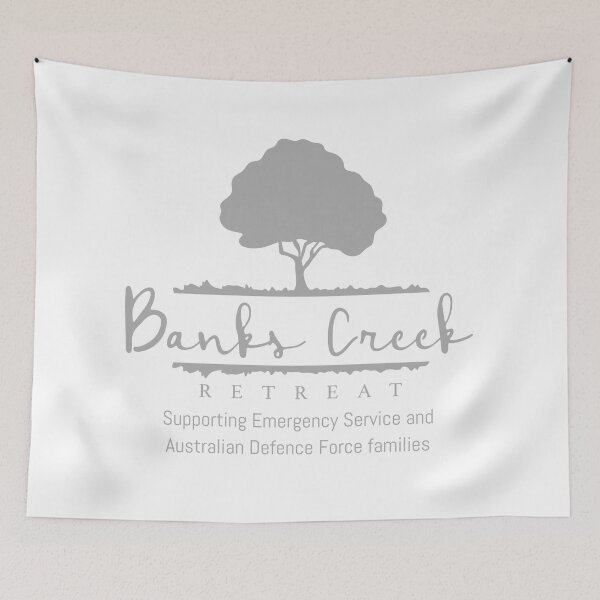 Item preview, Banks Creek Retreat LOGO ONLY - All GREY designed and sold by Grant Neilson.